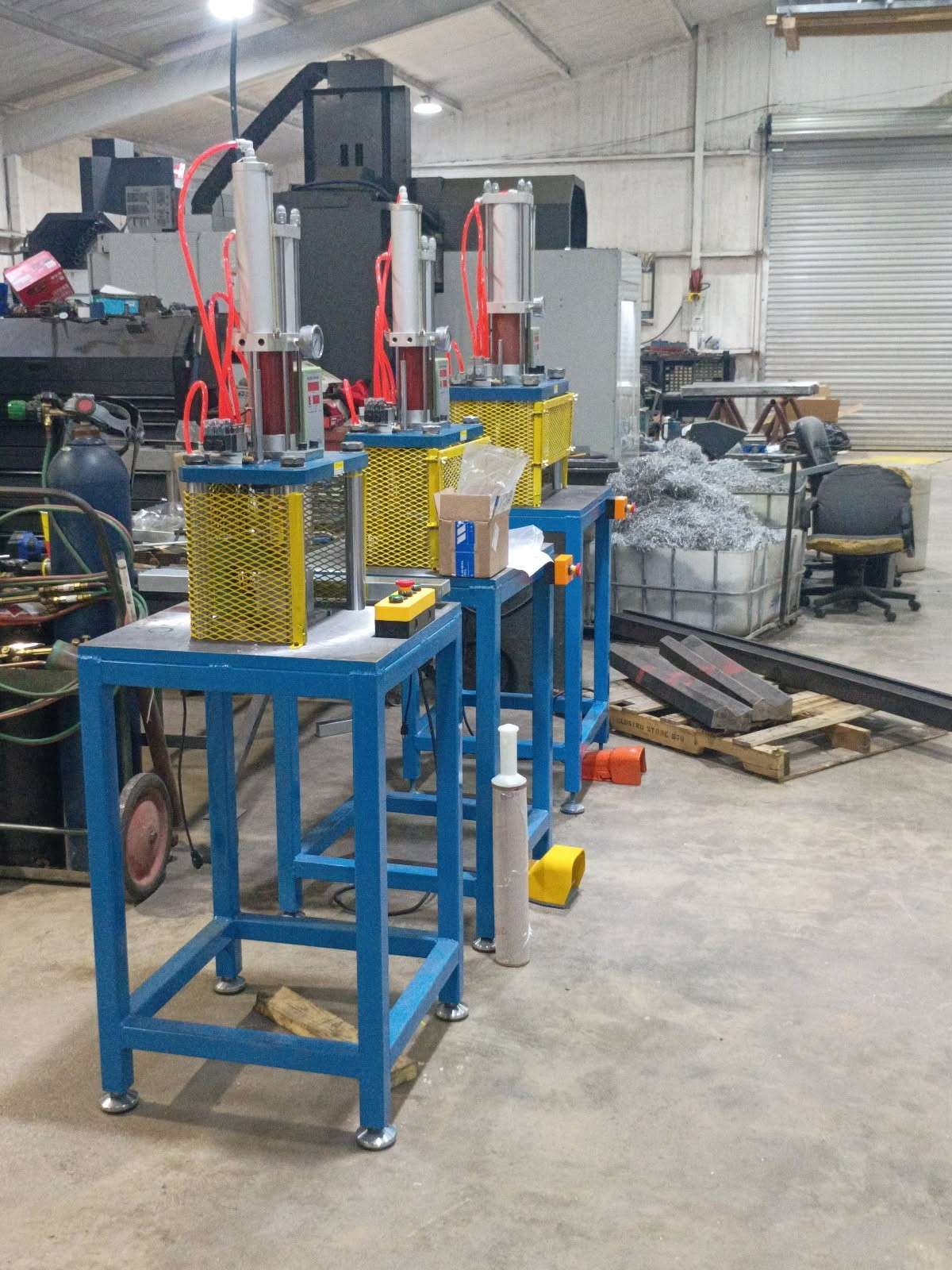 Custom metal fabrication machine producing precision parts in Boyd, TX