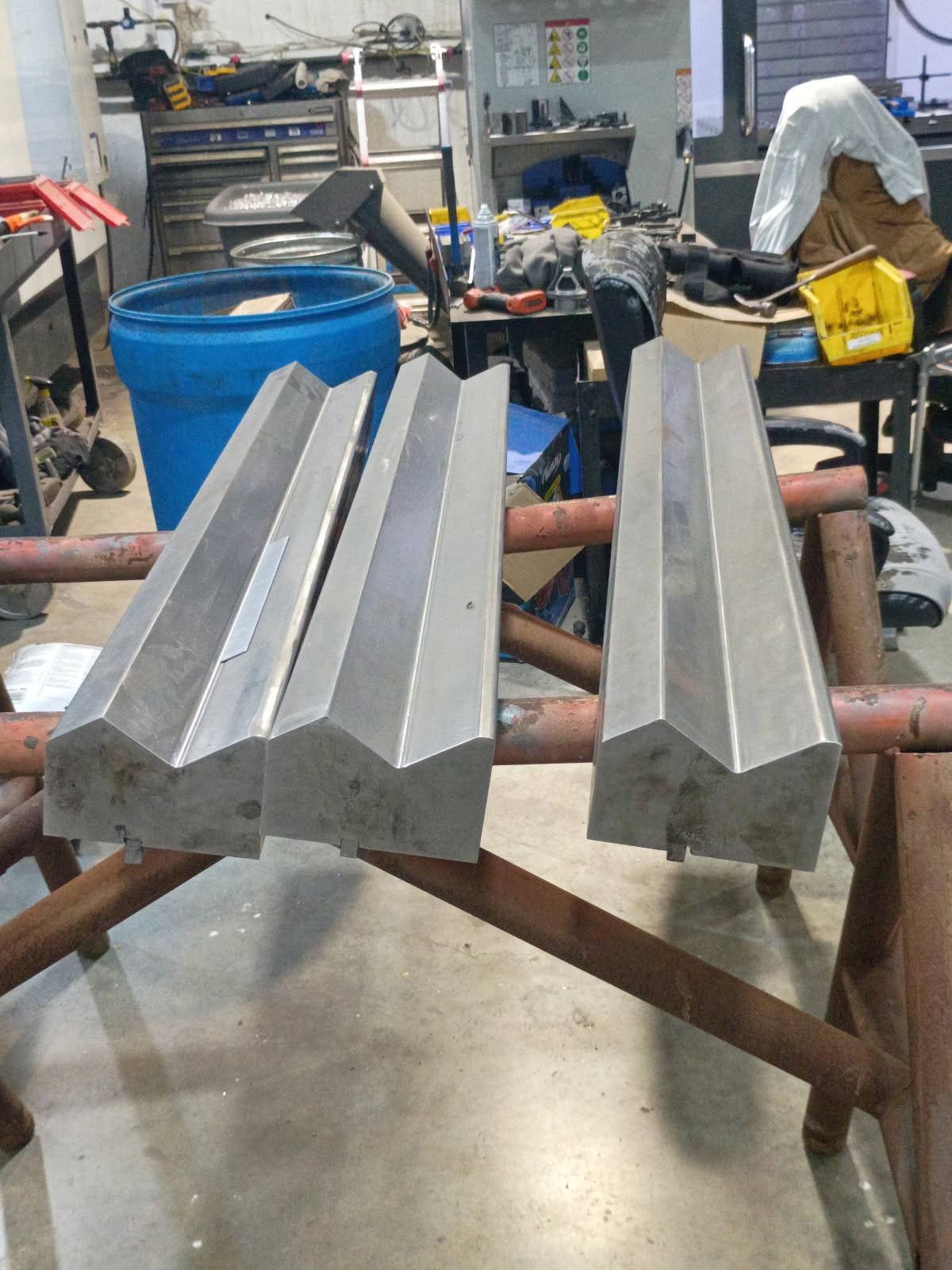 Structural metal components prepared for professional welding services in Boyd, TX